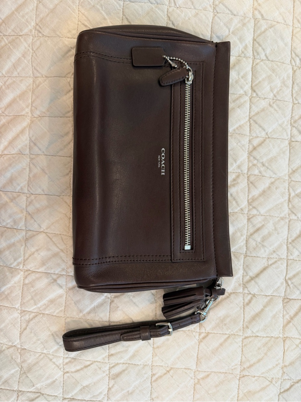 COACH legacy leather large clutch
